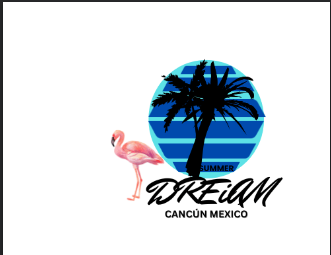 Flamingo Hour graphic design